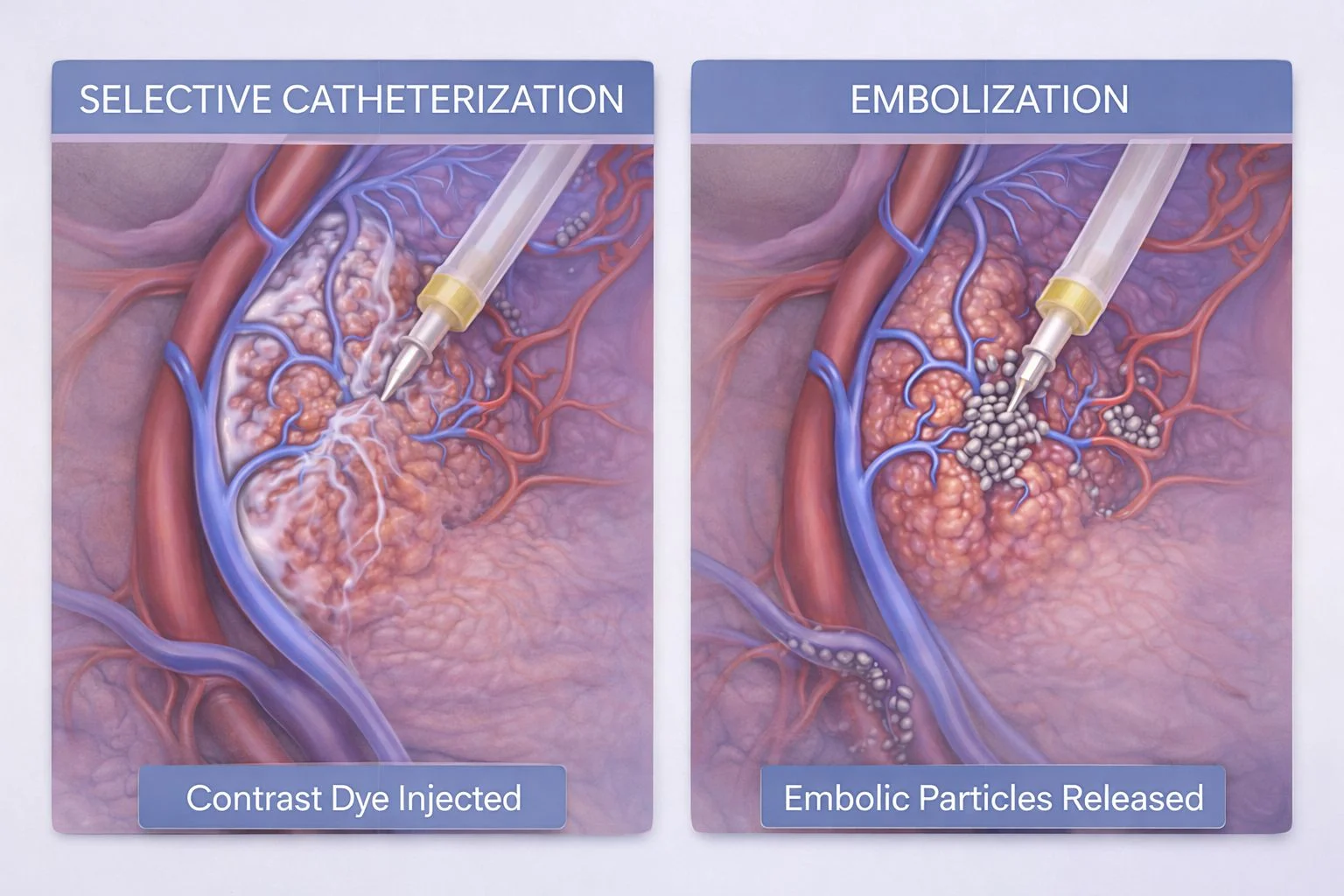 Doctor performing RFA procedure